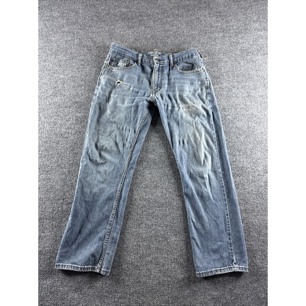 Levi's Denizen 285 Jeans Mens 32x29* Light Blue Wash Relaxed Fit Stretch Denim
